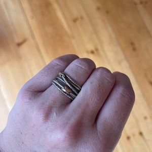 David Yurman Double X Crossover Ring
